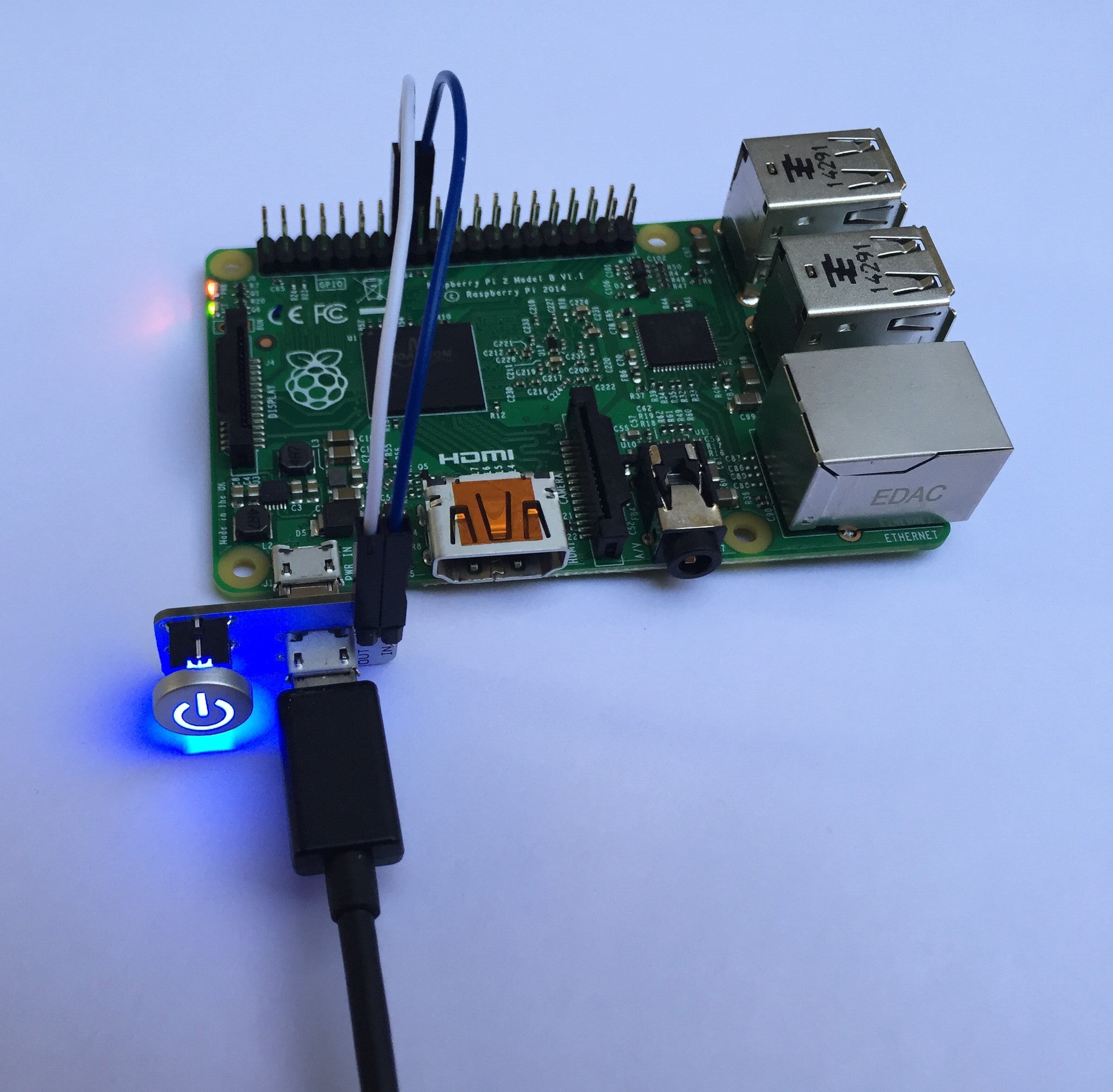 Illuminated LED shutdown switch for Raspberry Pi – Mausberry Circuits